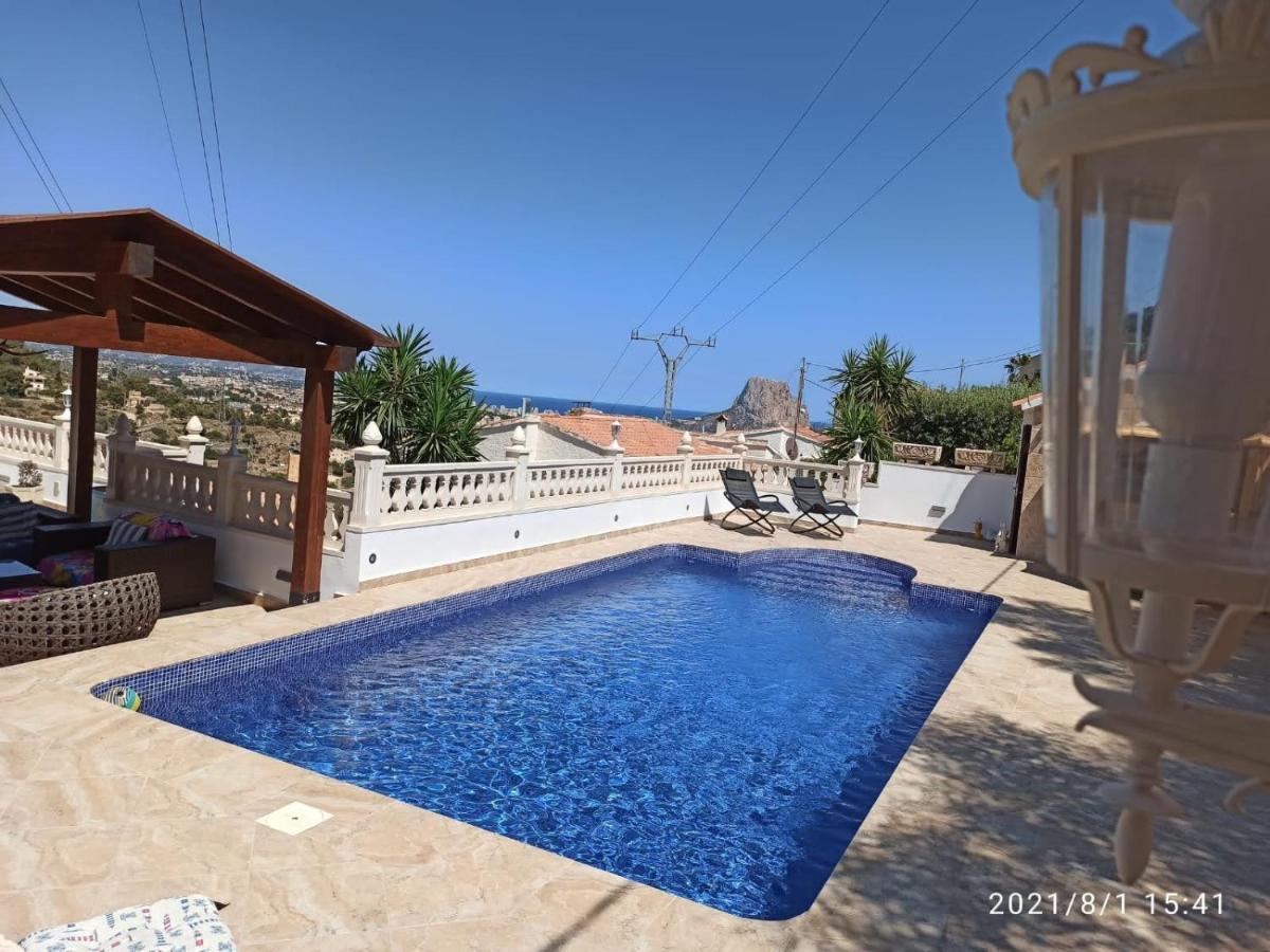 Villa Med Panoramautsikt Med Privat Pool I Calpe, Costa Blanca, Spanien エクステリア 写真