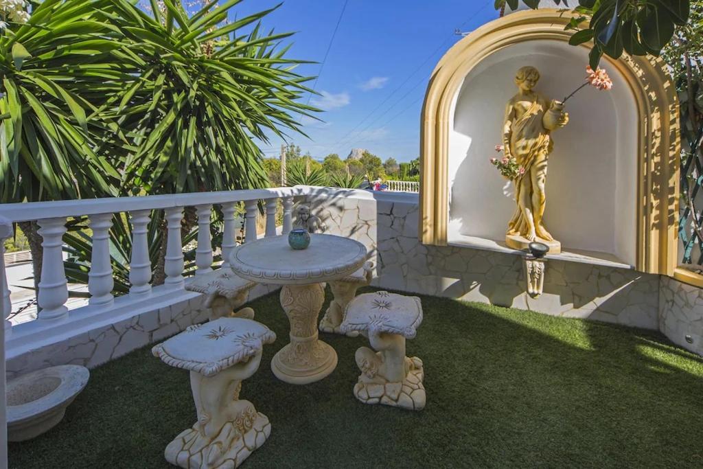 Villa Med Panoramautsikt Med Privat Pool I Calpe, Costa Blanca, Spanien エクステリア 写真