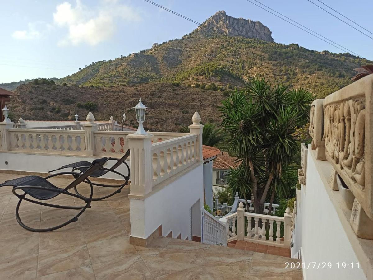Villa Med Panoramautsikt Med Privat Pool I Calpe, Costa Blanca, Spanien エクステリア 写真